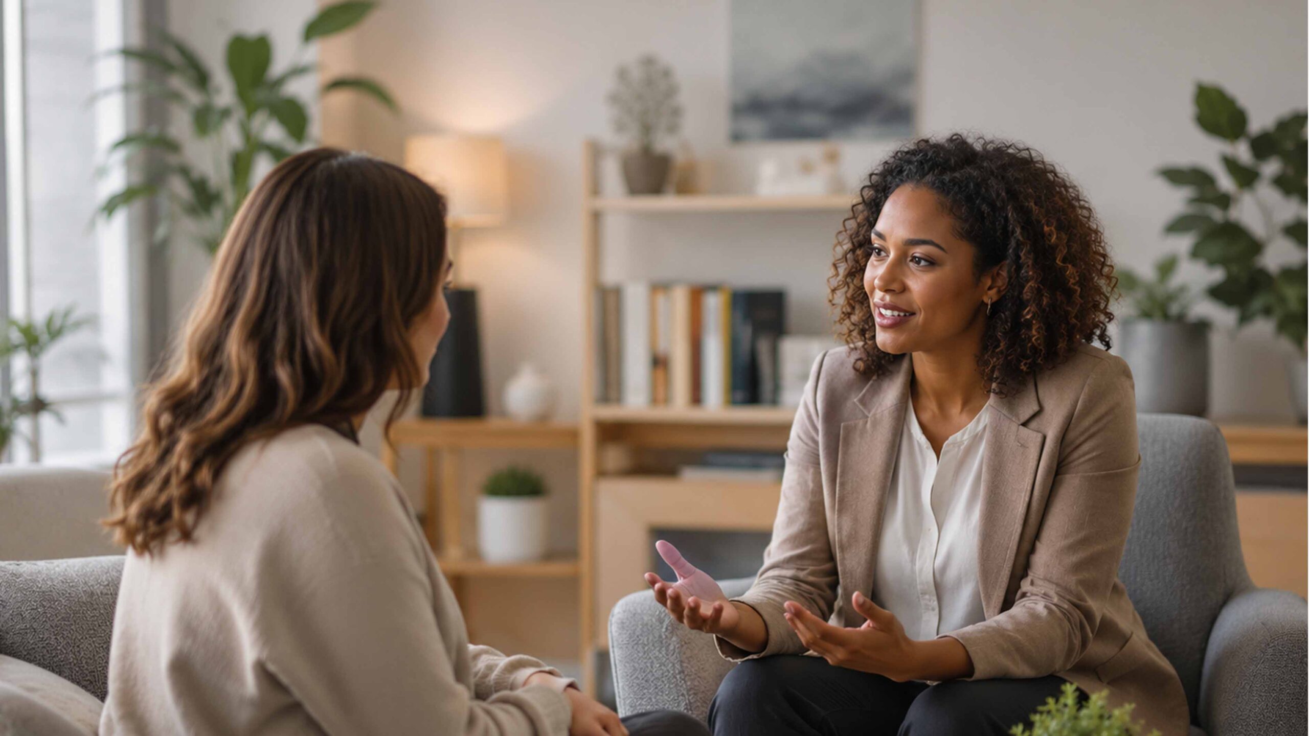 Manager providing support and guidance to an employee facing workplace challenges